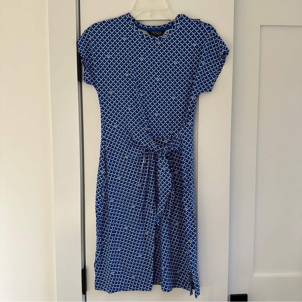 NWT! Lauren Ralph Lauren LRL Pattern Tie Dress